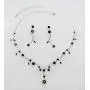 Faship Gorgeous Rhinestone Crystal Floral Necklace Earrings Set Faship Gorgeous Rhinestone Crystal Floral Necklace Earrings Set