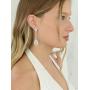 Mariell Art Deco Vintage CZ Wedding Earrings - Glamorous Gatsby-Style Dangle Chandeliers for Brides