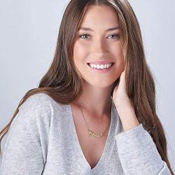 MyNameNecklace Small Name Necklace - Small Carrie Pendant - Custom Jewelry (18.00, 14k Yellow Gold)