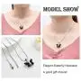 constantlife Cremation Jewelry for Ashes, Crystal Stone Butterfly Shape Stainless Steel Pendant Urn Necklace Keepsake for Women constantlife Cremation Jewelry for Ashes, Crystal Stone Butterfly Shape Stainless Steel Pendant Urn Necklace Keepsake for Women