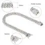 PY BLING 14K Gold/White Rose Gold Plated 12mm Hip Hop Full Iced Out Miami Cuban Link Chain Choker CZ Lab Diamond Necklace/Bracelet for Men and Women