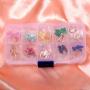 9 Pairs Of Butterfly Earrings, Acrylic Colored Earrings Women And Girls Fashion Jewelry Gift