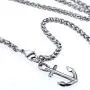 4mm width stainless steel men women anchor pendant necklace jewelry 4mm width stainless steel men women anchor pendant necklace jewelry