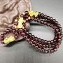 Homelavie Feng Shui Crystal Multilayer Red Bead Bracelet with Golden Pi Xiu/Pi Yao Lucky Wealthy Amulet Brecelet Jewelry