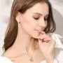 Owl Necklace Sterling Silver Rose Gold Love Heart Owls Pendant Necklace with Girl Jewelry Gifts for Women Teen Owl Necklace Sterling Silver Rose Gold Love Heart Owls Pendant Necklace with Girl Jewelry Gifts for Women Teen