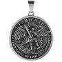 316L Stainless Steel Jewelry ST. MICHAEL Angle Necklace Saint Spirit Men Pendant With Chain（Send gift box）