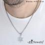 555Jewelry Stainless Steel Star of David Necklace for Men & Boys, 16-24 Inch Box Chain