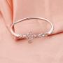 WSNANG Celtic Knot Cross Open Bangle Bracelet Religious Infinity Love Irish Celtics Jewelry Gift for Women Girls