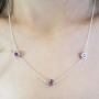 Dazzlingrock Collection 1.00 Carat (ctw) Ladies Necklace 1 CT, Sterling Silver