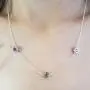 Dazzlingrock Collection 1.00 Carat (ctw) Ladies Necklace 1 CT, Sterling Silver
