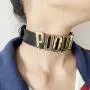 YANCHUN Puddin Choker Necklace Collar Punk Leather Bracelet for Women Halloween Costume Cosplay