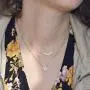 Blossom & Hue Gold Curved Bar Necklace | Dainty Gold Necklace | Hypoallergenic 18K Gold Plated .925 | CZ Studded Pendant | Waterdrop Shaped Bar Necklace Blossom & Hue Gold Curved Bar Necklace | Dainty Gold Necklace | Hypoallergenic 18K Gold Plated .925 | CZ Studded Pendant | Waterdrop Shaped Bar Necklace