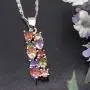 Multi Gemstone Pendants Garnet Amethyst Morganite Peridot Promise Wedding Party Necklaces Pendants Multi Gemstone Pendants Garnet Amethyst Morganite Peridot Promise Wedding Party Necklaces Pendants