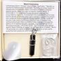 Selenite Charged Wire-Wrapped & Electroformed Natural Gemstone Pendant + 20'' Silver Chain Baby Selenite Pocket Puffy Heart