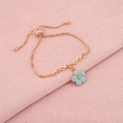 UJIMS Ohana Charm Bracelet Hawaiian Gift For Family Best Friends Ohana Jewelry with Hibiscus Flower Charm Family Member Gift