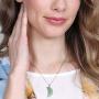 MIGLUFA 6Pcs Natural Stone Pendant Necklace Healing Point Reiki Gemstone Crystal Jewelry Making for Women