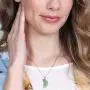 MIGLUFA 6Pcs Natural Stone Pendant Necklace Healing Point Reiki Gemstone Crystal Jewelry Making for Women