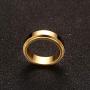 TULIP LY Stainless Steel Spinner Rings Refined Style Unisex Ring Cool Simple Wedding Band Ring 6mm Mens Jewelry Gold Silver