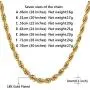 U7 Rope/Wheat Chain Necklace, 18k Real Gold Plated Strong Link with Lobster Claw Clasp, Color Silver/Black/Gold, Width 1.5/3/6/9MM,Length 18-30 Inch Replacement Chains for Pendant,Gift Packed U7 Rope/Wheat Chain Necklace, 18k Real Gold Plated Strong Link with Lobster Claw Clasp, Color Silver/Black/Gold, Width 1.5/3/6/9MM,Length 18-30 Inch Replacement Chains for Pendant,Gift Packed