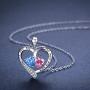 I Love You to The Moon and Back Necklace Opal Moon and Star Heart Necklace Mother Gift Mother Necklace Girlfriend Jewelry