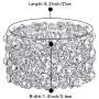 BriLove Womens Wedding Bridal Crystal Cluster Tennis Stretch Bracelet