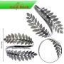 RechicGu 2 Pieces Wedding Arm Bracelet Tree Leaf Cuff Bangle Band Upper Open Armlet Armband Adjustable Set Jewelry Minimalist Festival Dancer