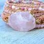 Starto Handmade 5 Wrap Bracelet Natural Jasper Druzy Turquoises Leather Boho Bracelets Jewelry