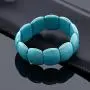 Gem Stone King 7.5 Inch Simulated Turquoise Howlite Beads Stretch Bangle Bracelet 20MM Gem Stone King 7.5 Inch Simulated Turquoise Howlite Beads Stretch Bangle Bracelet 20MM