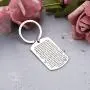 KUIYAI Footprints in The Sand Prayer Keychain Beautiful Poems Quote Christian Gift When You Saw Only One Set of Footprints It was Then That I Carried You