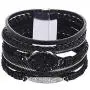 VONRU Leather Cuff Bracelets for Women - Charm Boho Handmade Braid Wrap Bracelets Wristbands Casual Braided Handmade Magnetic Bracelet Cuff Bangle