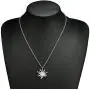 CanB Crystal Sun Pendant Necklaces Chain Jewelry for Women Girls (Silver)