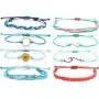 HUASAI String Anklet Bracelets for Women Adjustable Braided Waterproof Beach Anklets Cute Friendship Foot Jewelry HUASAI String Anklet Bracelets for Women Adjustable Braided Waterproof Beach Anklets Cute Friendship Foot Jewelry
