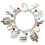 Mochun The Vampire Diaries Stefan Damon Katherine Bracelet Pendant Charm Jewelry for Men Women