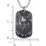 Marvel Black Panther Mens Stainless Steel Dog Tag Pendant, 20''