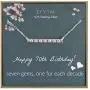EFYTAL 70th Birthday Gifts for Women, 925 Sterling Silver Seven CZ Bar Necklace For Her, 7 Decade Jewelry 70 Years Old EFYTAL 70th Birthday Gifts for Women, 925 Sterling Silver Seven CZ Bar Necklace For Her, 7 Decade Jewelry 70 Years Old