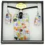 GlassOfVenice Murano Glass Millefiori Necklace and Earrings Set GlassOfVenice Murano Glass Millefiori Necklace and Earrings Set