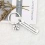 WSNANG MLK Jr Quote Injustice Anywhere is a Threat to Justice Everywhere Keychain Equality Peace Jewelry Black Pride Gift