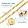 PROSTEEL Stainless Steel Cuban Chain Necklaces/Bracelets for Men Women, Black/18K Gold Plated, Nickel-Free, Hypoallergenic Jewelry, 4mm-13mm, 7.5''/8.3'',14''-30'', Come Gift Box
