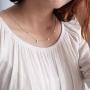 Customize Personalized Lucky Letter Combination Initial Clavicle Necklace Alphabet Charm Pendant Bridesmaid Jewelry for Women Girls