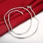Huangiao 925 Sterling Silver 3mm Snake Chain Necklace Jewelry for Men Women (22 Inch)