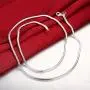 Huangiao 925 Sterling Silver 3mm Snake Chain Necklace Jewelry for Men Women (22 Inch) Huangiao 925 Sterling Silver 3mm Snake Chain Necklace Jewelry for Men Women (22 Inch)
