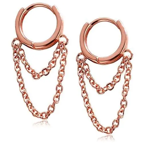 D.Rosse Chic Charm Minimalist Chain Dangle drop Small Huggie Hoop Earrings for Women Girls Men Personalized Unique Statement Punk Jewelry D.Rosse Chic Charm Minimalist Chain Dangle drop Small Huggie Hoop Earrings for Women Girls Men Personalized Unique Statement Punk Jewelry