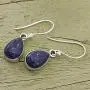 NOVICA Lapis Lazuli .925 Sterling Silver Teardrop Dangle Hook Earrings Be True NOVICA Lapis Lazuli .925 Sterling Silver Teardrop Dangle Hook Earrings Be True
