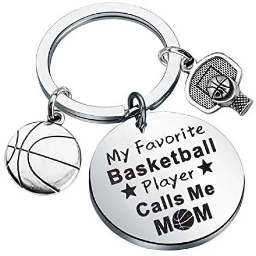 FAADBUK Basketball Mom Dad Keychain My Favorite Basketball Player Calls Me Mom Dad Jewelry Appreciation Gift for Basketball Mom Dad FAADBUK Basketball Mom Dad Keychain My Favorite Basketball Player Calls Me Mom Dad Jewelry Appreciation Gift for Basketball Mom Dad