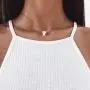 BERYUAN Women Simple Choker Heart Choker Pendant Necklace Trendy Necklace Bridal Necklace Teen Necklace Jewelry for Women and Girls (GOLD)