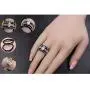 MABELLA Black Wedding Engagement Ring Set Stainless Steel Marquise Cubic Zirconia Gifts for Women MABELLA Black Wedding Engagement Ring Set Stainless Steel Marquise Cubic Zirconia Gifts for Women