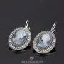 Soul Statement Womens Coin Earrings Vintage Gray and Silver Dangles Soul Statement Womens Coin Earrings Vintage Gray and Silver Dangles