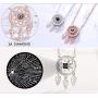 Amvie I Love You Necklace 100 Languages Fashion Crystal Love Memory Projection Necklaces for Women Girls Romantic Jewelry Gifts for Her Girlfriend Wife Mom