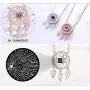 Amvie I Love You Necklace 100 Languages Fashion Crystal Love Memory Projection Necklaces for Women Girls Romantic Jewelry Gifts for Her Girlfriend Wife Mom