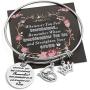 liforlove Inspirational Gifts Expandable Bracelet for Women Girl Adjustable Charm Bangle Gift for Teenage Girl Sister Friend Birthday Graduation